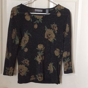 Sparkly Kate Hill Flower Sweater